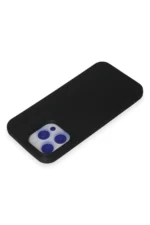 Uray store Apple iPhone 15 Pro Max Kılıf Nano içi Kadife Silikon - Siyah - Görsel 3