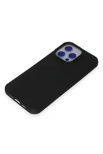 Uray store Apple iPhone 15 Pro Max Kılıf Nano içi Kadife Silikon - Siyah - Görsel 4