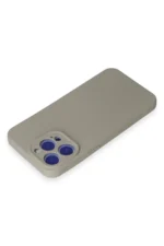 Uray store Apple iPhone 15 Pro Max Kılıf Nano içi Kadife Silikon - Titan Gri - Görsel 3