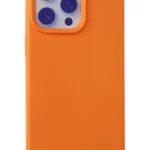 Uray store Apple iPhone 15 Pro Max Kılıf Nano içi Kadife Silikon - Turuncu