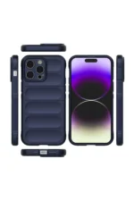 Uray store Apple iPhone 15 Pro Max Kılıf Optimum Silikon - Lacivert - Görsel 2