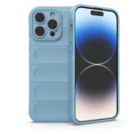 Uray store Apple iPhone 15 Pro Max Kılıf Optimum Silikon - Sky Blue