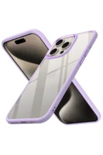 Uray store Apple iPhone 15 Pro Max Kılıf Power Silikon - Lila