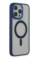 Uray store Apple iPhone 15 Pro Max Kılıf Room Magneticsafe Silikon - Lacivert - Görsel 2