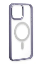 Uray store Apple iPhone 15 Pro Max Kılıf Room Magneticsafe Silikon - Lila - Görsel 4