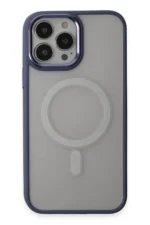 Uray store Apple iPhone 15 Pro Max Kılıf Room Magneticsafe Silikon - Sierra Blue - Görsel 2