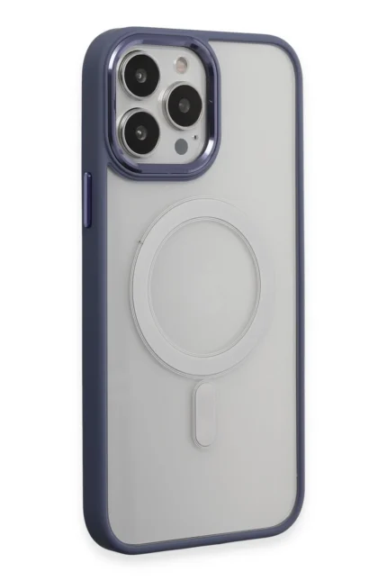Uray store Apple iPhone 15 Pro Max Kılıf Room Magneticsafe Silikon - Sierra Blue