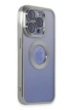 Uray store Apple iPhone 15 Pro Max Kılıf Slot Silikon - Gümüş - Görsel 2