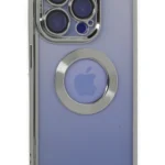 Uray store Apple iPhone 15 Pro Max Kılıf Slot Silikon - Gümüş