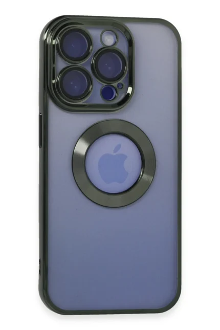 Uray store Apple iPhone 15 Pro Max Kılıf Slot Silikon - Köknar Yeşili