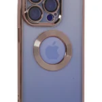 Uray store Apple iPhone 15 Pro Max Kılıf Slot Silikon - Rose Gold