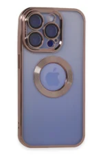 Uray store Apple iPhone 15 Pro Max Kılıf Slot Silikon - Rose Gold