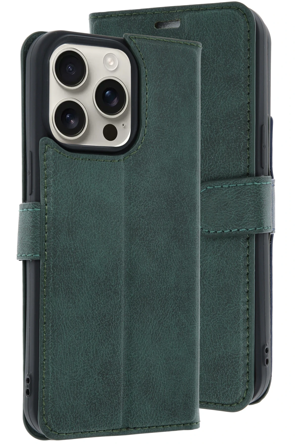 newface-iphone-15-pro-max-kilif-trend-s-plus-kapakli-kilif-koyu-yesil-default Uray store Apple iPhone 15 Pro Max Kılıf Trend S Plus Kapaklı Kılıf - Koyu Yeşil - Görsel 1
