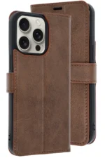 Uray store Apple iPhone 15 Pro Max Kılıf Trend S Plus Kapaklı Kılıf - Taba