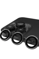 Uray store Apple iPhone 15 Pro Max Raze Metal Kamera Lens - Titan Gri