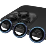 Uray store Apple iPhone 15 Pro Raze Metal Kamera Lens - Lacivert