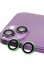 Uray store Apple iPhone 15 Raze Metal Kamera Lens - Yeşil