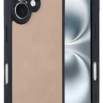 Uray store Apple iPhone 16 Kılıf Aras Deri Kapak - Pudra
