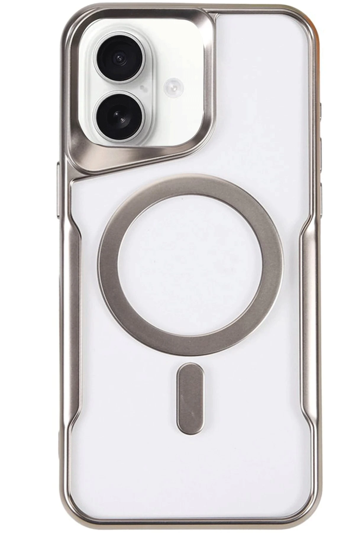 newface-iphone-16-kilif-boyi-magsafe-silikon-kapak-gumus-default Uray store Apple iPhone 16 Kılıf Boyi Magsafe Silikon Kapak - Gümüş - Görsel 1