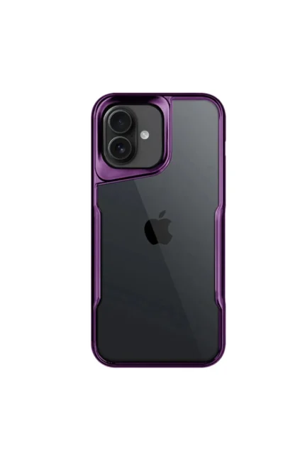 Uray store Apple iPhone 16 Kılıf Boyi Silikon Kapak - Derin Mor