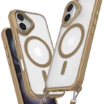 Uray store Apple iPhone 16 Kılıf Enka Magsafe Silikon Kılıf - Desert