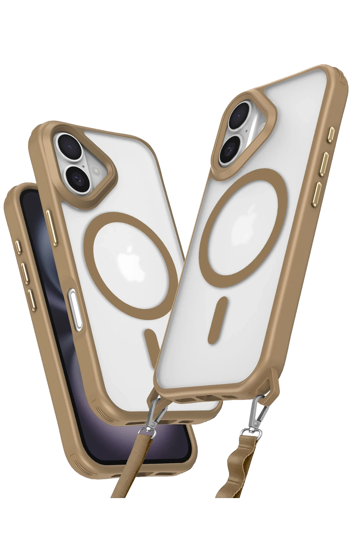 newface-iphone-16-kilif-enka-magsafe-silikon-kilif-desert-default Uray store Apple iPhone 16 Kılıf Enka Magsafe Silikon Kılıf - Desert - Görsel 1