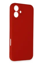 Uray store Apple iPhone 16 Kılıf First Silikon - Kırmızı - Görsel 3