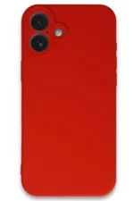 Uray store Apple iPhone 16 Kılıf First Silikon - Kırmızı - Görsel 4