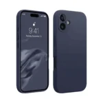 Uray store Apple iPhone 16 Kılıf First Silikon - Lacivert