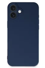 Uray store Apple iPhone 16 Kılıf First Silikon - Lacivert - Görsel 3