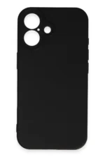 Uray store Apple iPhone 16 Kılıf First Silikon - Siyah - Görsel 2