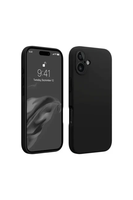 Uray store Apple iPhone 16 Kılıf First Silikon - Siyah
