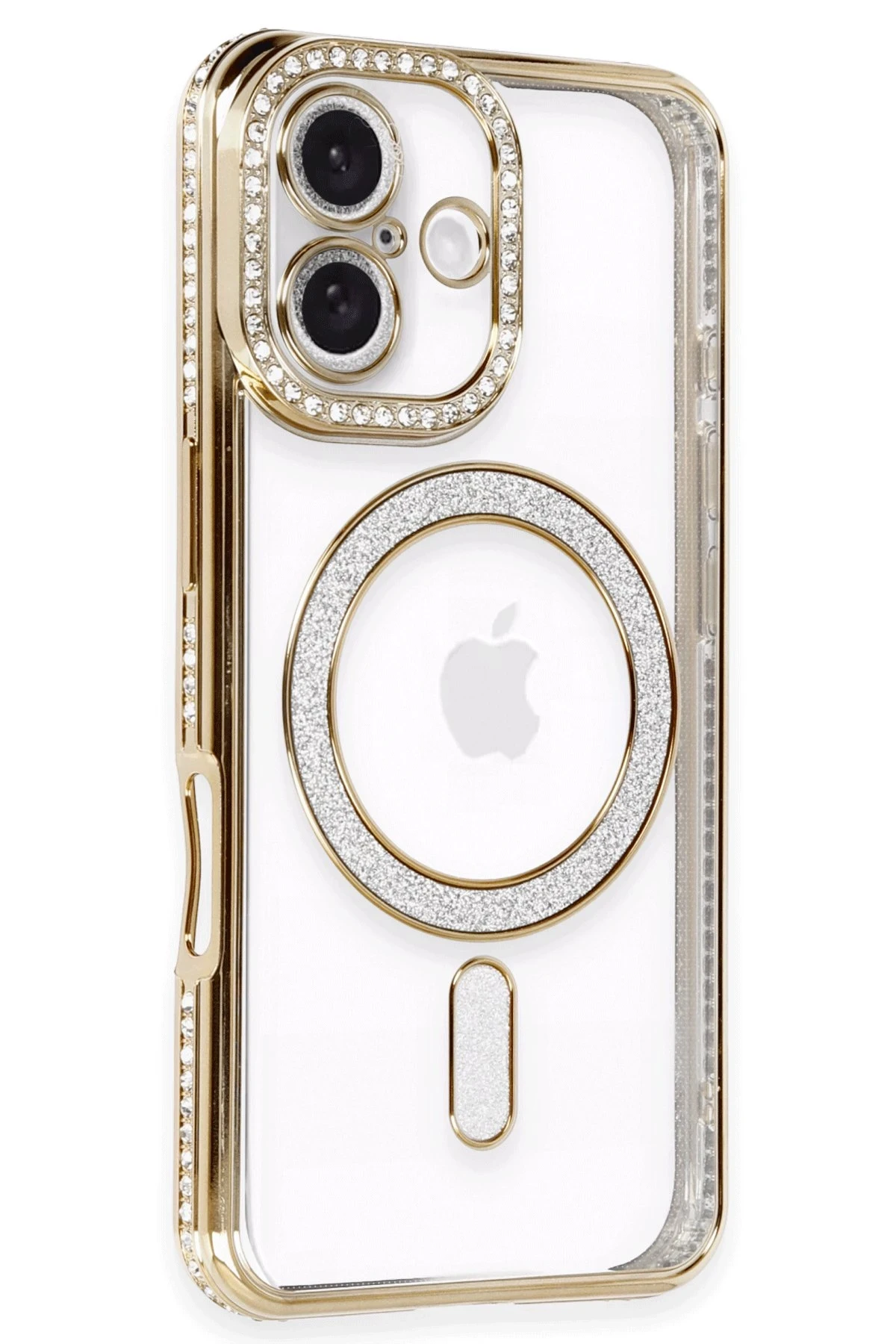 newface-iphone-16-kilif-joke-simli-magneticsafe-kilif-gold-default Uray store Apple iPhone 16 Kılıf Joke Simli Magneticsafe Kılıf - Gold - Görsel 1