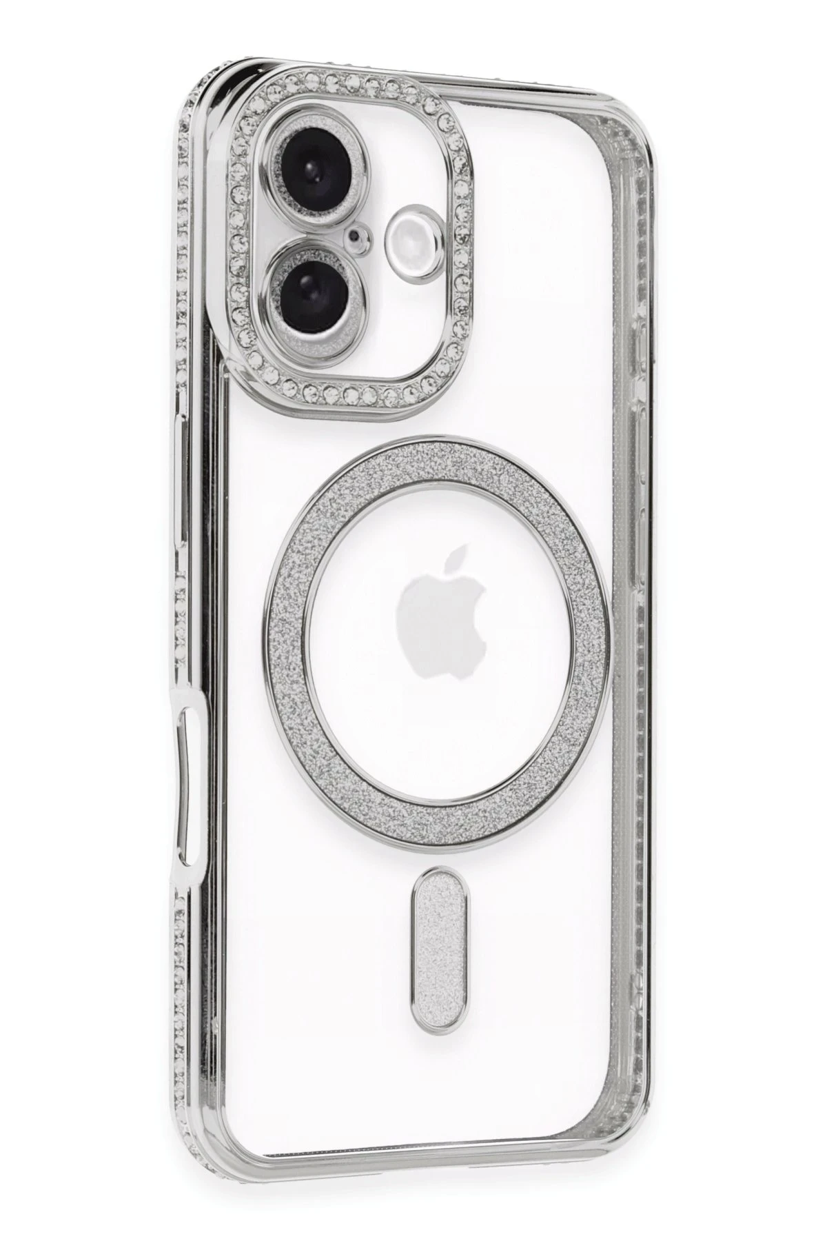 newface-iphone-16-kilif-joke-simli-magneticsafe-kilif-gumus-default Uray store Apple iPhone 16 Kılıf Joke Simli Magneticsafe Kılıf - Gümüş - Görsel 1