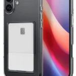 Uray store Apple iPhone 16 Kılıf Kart Şeffaf Silikon - Şeffaf
