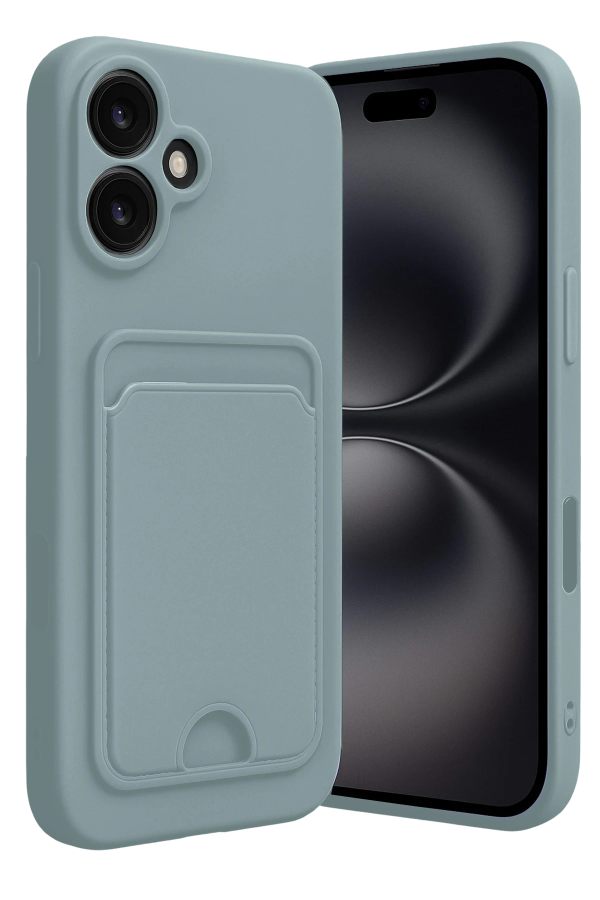 newface-iphone-16-kilif-kelvin-kartvizitli-silikon-acik-yesil-default Uray store Apple iPhone 16 Kılıf Kelvin Kartvizitli Silikon - Açık Yeşil - Görsel 1