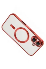 Uray store Apple iPhone 16 Kılıf Kross Magneticsafe Kapak - Kırmızı - Görsel 3