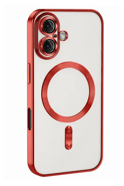 Uray store Apple iPhone 16 Kılıf Kross Magneticsafe Kapak - Kırmızı