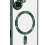 Uray store Apple iPhone 16 Kılıf Kross Magneticsafe Kapak - Koyu Yeşil