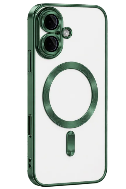 Uray store Apple iPhone 16 Kılıf Kross Magneticsafe Kapak - Koyu Yeşil