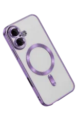 Uray store Apple iPhone 16 Kılıf Kross Magneticsafe Kapak - Mor - Görsel 2