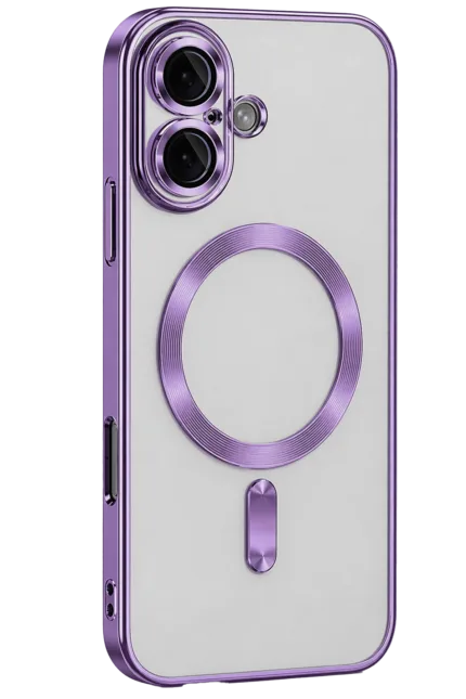 Uray store Apple iPhone 16 Kılıf Kross Magneticsafe Kapak - Mor