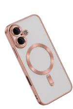 Uray store Apple iPhone 16 Kılıf Kross Magneticsafe Kapak - Rose - Görsel 2