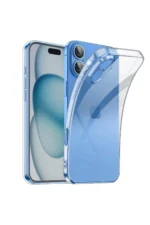 Uray store Apple iPhone 16 Kılıf Lüx Şeffaf Silikon