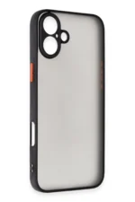Uray store Apple iPhone 16 Kılıf Montreal Silikon Kapak - Siyah - Görsel 2