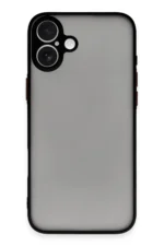 Uray store Apple iPhone 16 Kılıf Montreal Silikon Kapak - Siyah