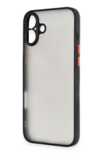 Uray store Apple iPhone 16 Kılıf Montreal Silikon Kapak - Siyah - Görsel 3