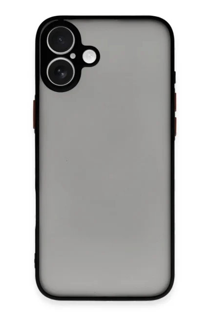 Uray store Apple iPhone 16 Kılıf Montreal Silikon Kapak - Siyah
