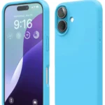 Uray store Apple iPhone 16 Kılıf Nano içi Kadife Silikon - Mavi