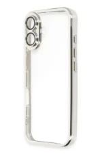 Uray store Apple iPhone 16 Kılıf Razer Lensli Silikon - Gümüş - Görsel 2